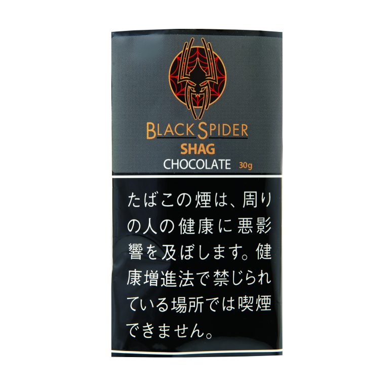 Black Spider Chocolate 30g参考包装：深灰色上半区，白字CHOCOLATE，30g为小号暖色字，下半黑色