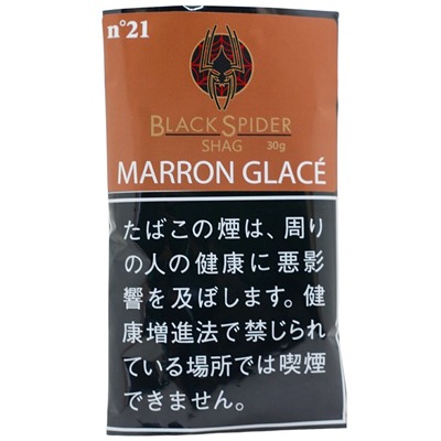 Black Spider Marron Glace 30g参考包装：棕色袋面，白字MARRON GLACÉ，左上n°21