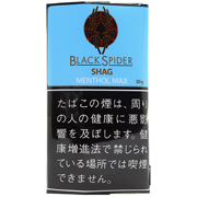 Black Spider Menthol Max 30g参考包装：蓝色上半区，MENTHOL MAX位于品牌字标下，黑色下半区为警示文字
