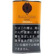 Black Spider Virginia Plus 30g参考包装：橙黄色袋面，字标下方写VIRGINIA +，下半为黑底白字警示