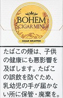 Bohem Cigar Mini Super Slim Ivory参考包装:白色盒面顶部为金色椭圆BOHEM CIGAR MINI标记