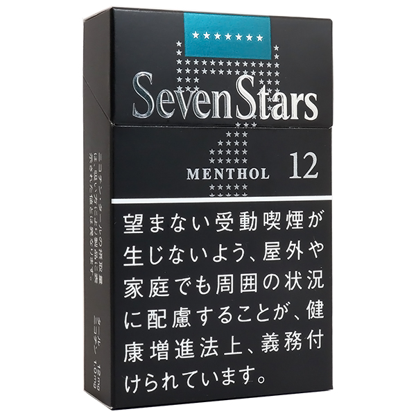 Seven Stars Menthol 12包装参考图：MENTHOL与数字12。
