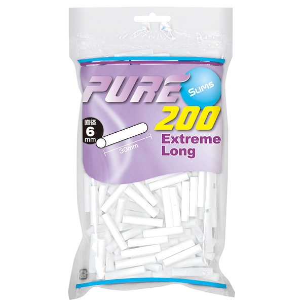 PURE Slim Extreme Long 200参考包装:紫色袋面上有EXTREME LONG、30mm与200